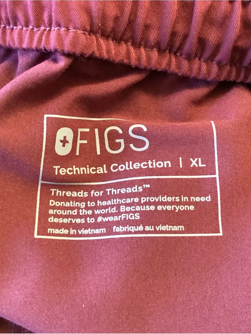 Figs Men’s Tansen Jogger Scrub Pants - Burgundy - XL